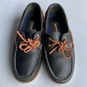 Timberland Shoes Boat Classic 2-Eye Women’s Size 6.5 Dark Green Leather Loafers